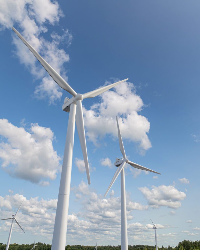 3D visualization of a wind farm by Sparkviz.